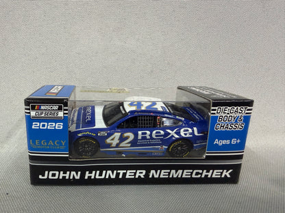 John Hunter Nemechek #42 2026 Rexel Nascar 1/64 Diecast
