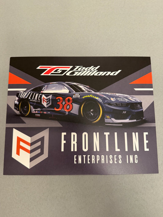 Todd Gilliland #38 2024 Frontline Enterprises Nascar Hero Card
