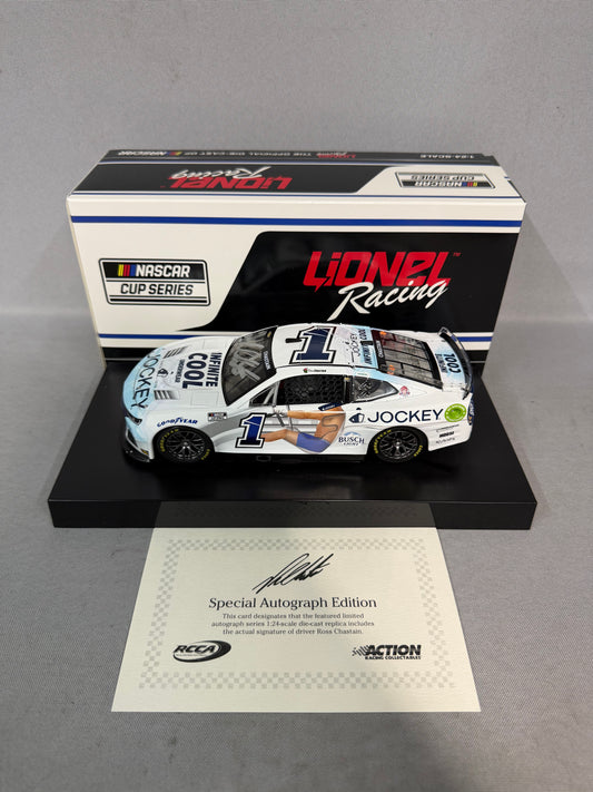 Ross Chastain #1 2024 Jockey Infinite Cool Nascar Autographed Diecast