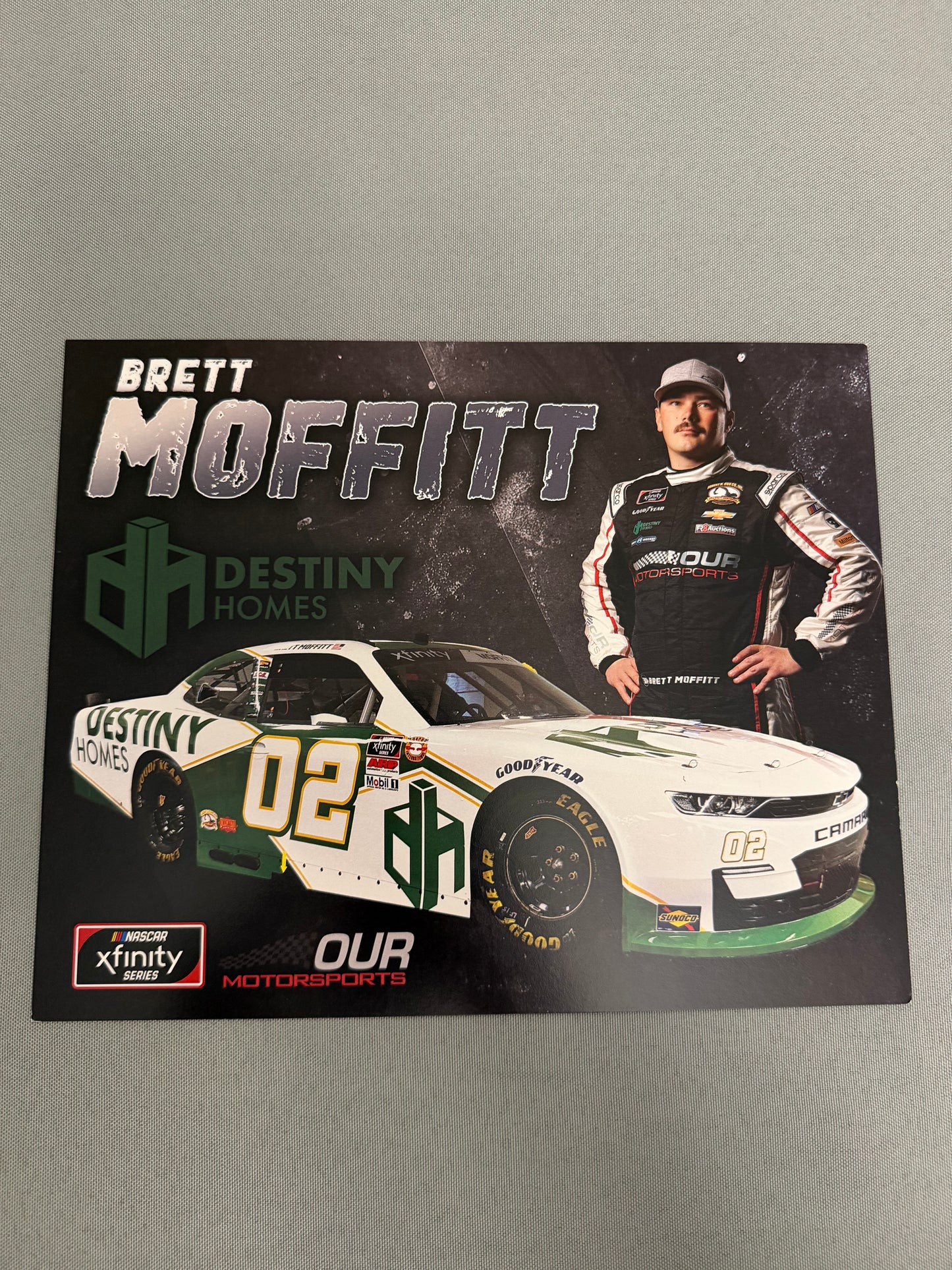 Brett Moffitt #02 2021 Destiny Homes Nascar Hero Card