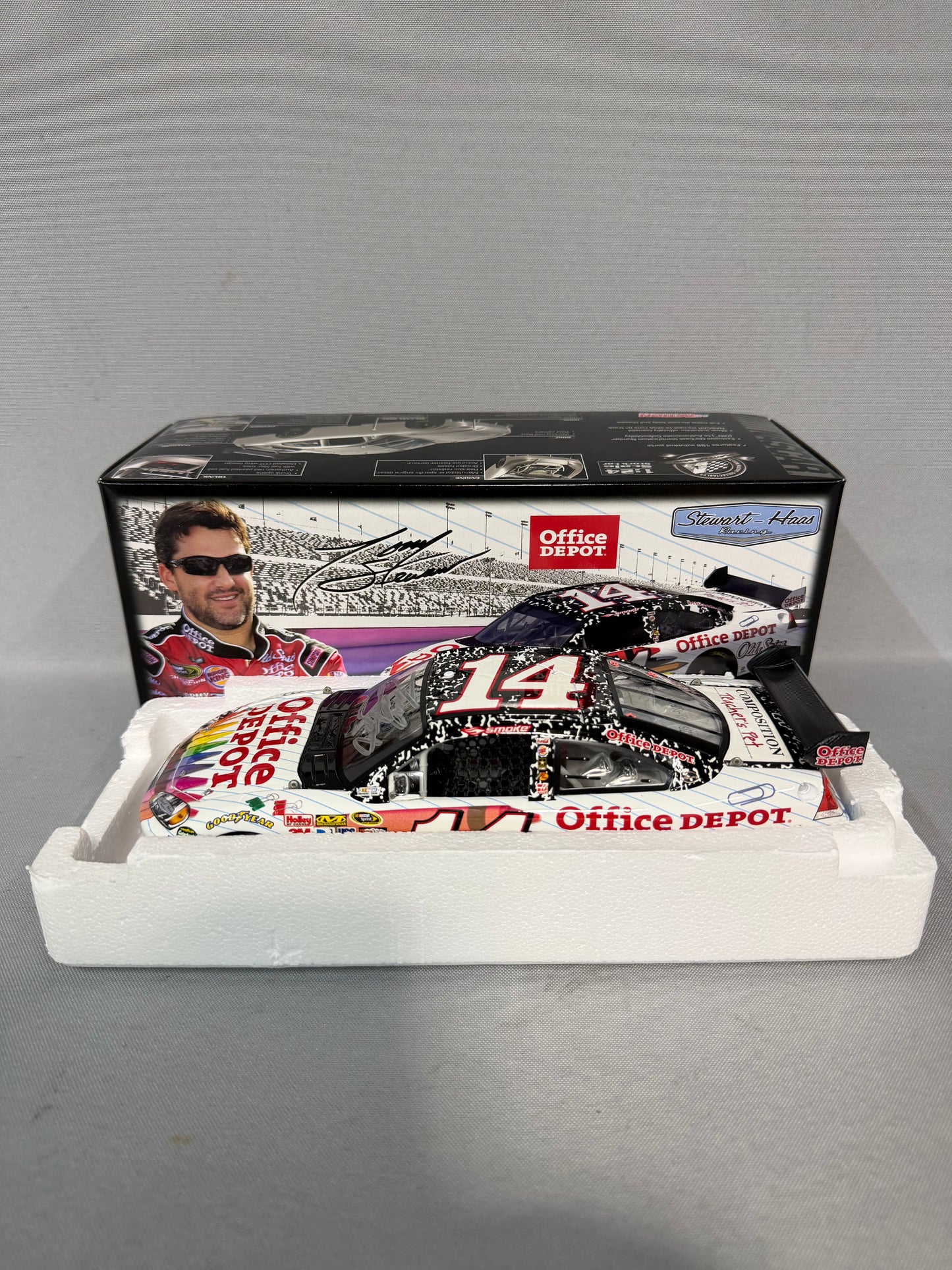 Tony Stewart #14 2009 Office Depot Back To School Autographed Nascar Diecast