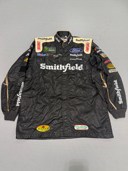 Aric Almirola #10 2019 Smithfield Nascar 2 Piece Crew Firesuit C-44 W-32 L-31