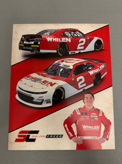 Sheldon Creed #2 2022 Whelen Throwback Nascar Hero Card