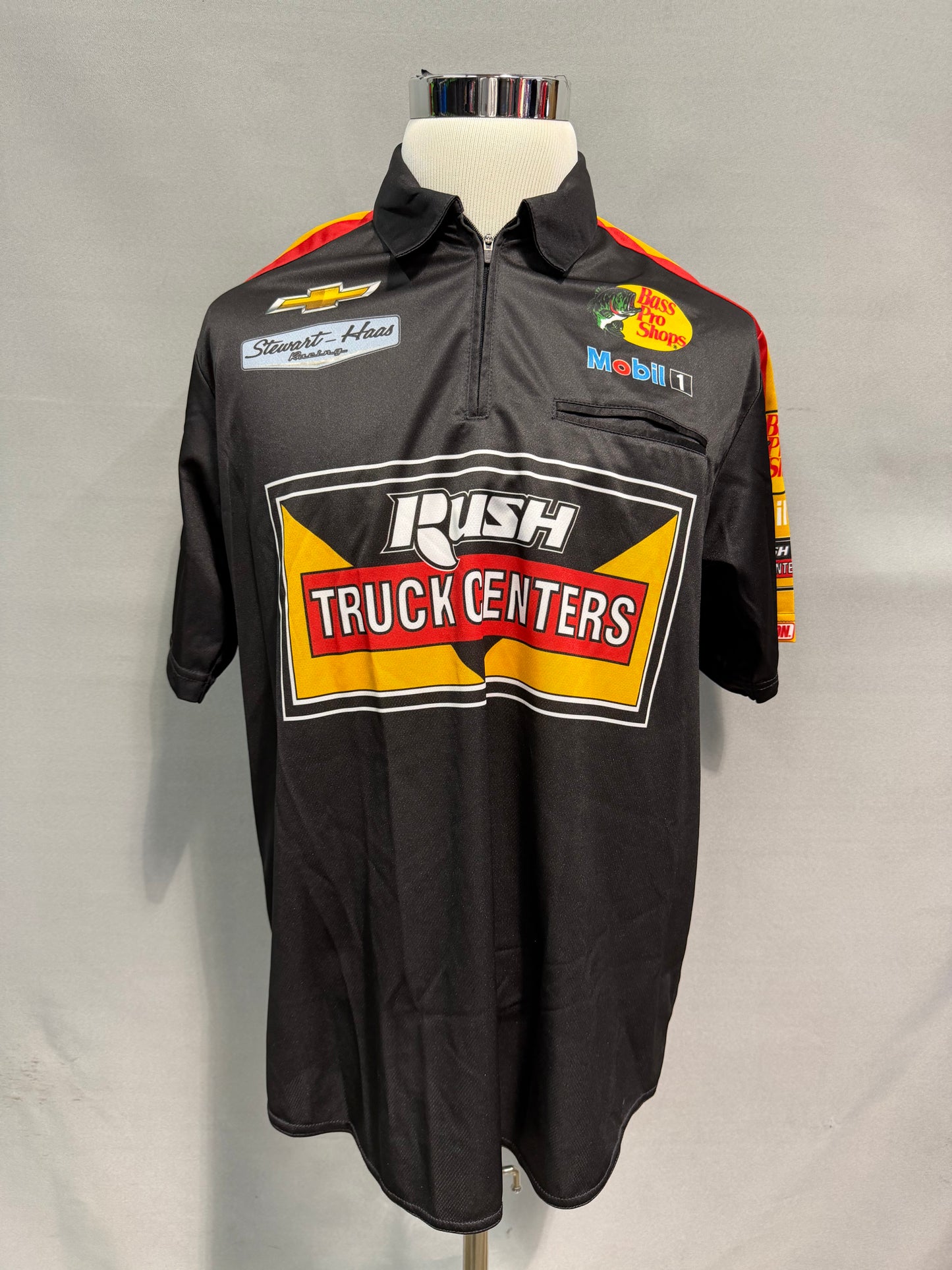 Tony Stewart #14 Rush Truck Centers Nascar Crew Shirt Size Large