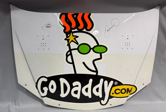 Danica Patrick #10 Michigan Tire Test Go Daddy Nascar Dual Autographed Hood