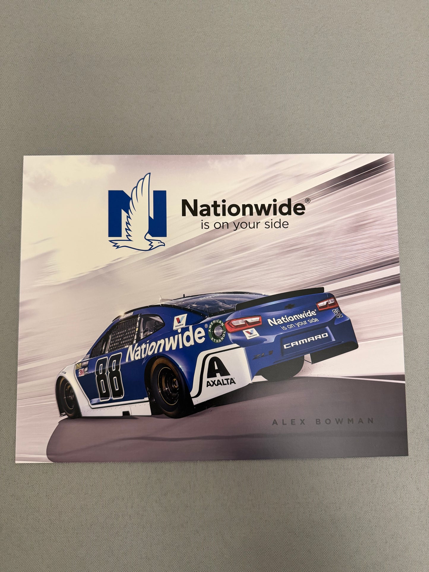 Alex Bowman #88 2018 Nationwide Nascar Hero Card