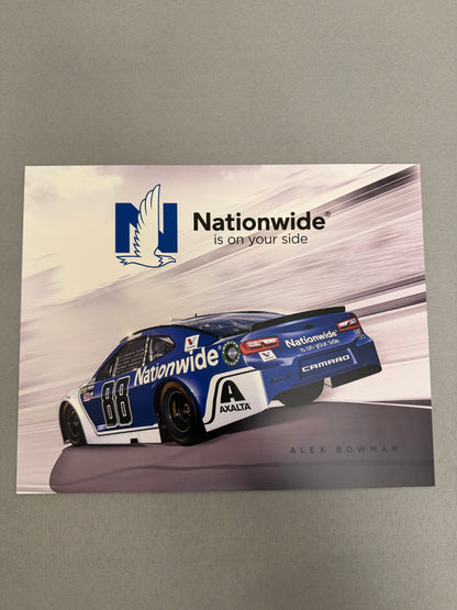 Alex Bowman #88 2018 Nationwide Nascar Hero Card