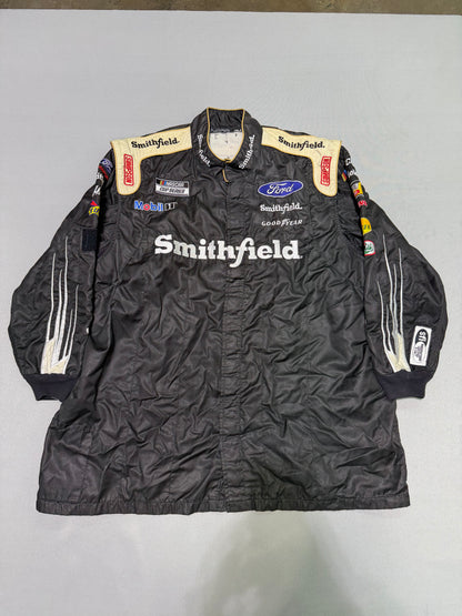 Aric Almirola #10 Smithfield Nascar 2 Piece Crew Firesuit C-50 W-44 L-26