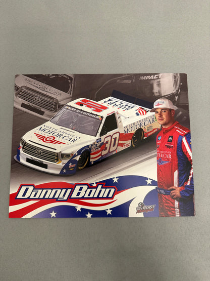Danny Bohn #30 North American Motor Car Nascar Hero Card