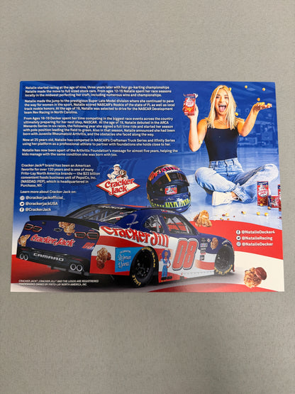 Natalie Decker #08 2023 Cracker Jack Nascar Hero Card