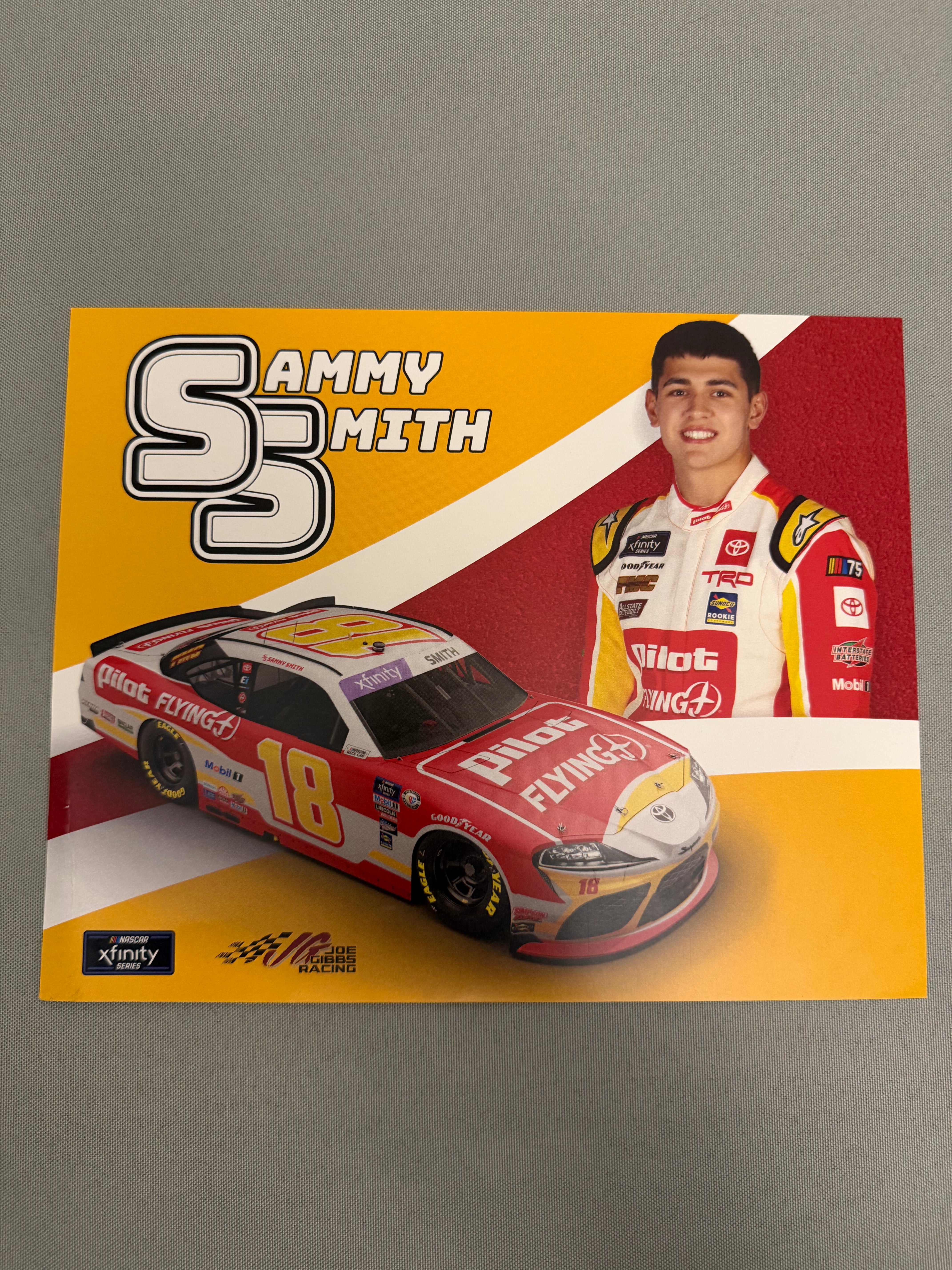 Sammy Smith #18 2023 Pilot Flying J Nascar Hero Card – Race Day Authentics