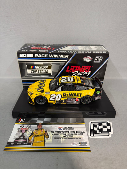 Christopher Bell #20 2025 Atlanta Win Dewalt Nascar Diecast