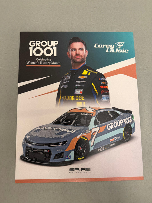Corey Lajoie #7 2024 Group 1001 Nascar Hero Card