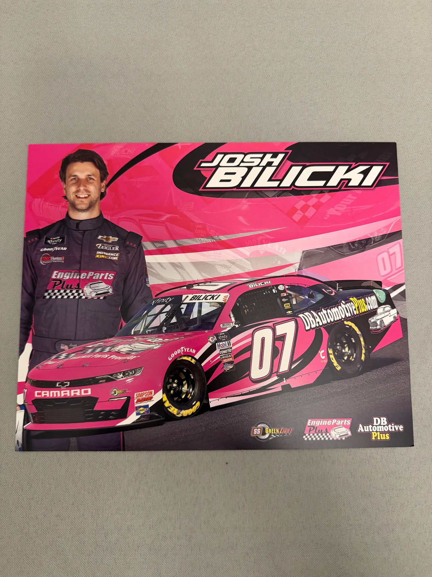 Josh Bilicki #07 2023 Engine Parts Plus Nascar Hero Card