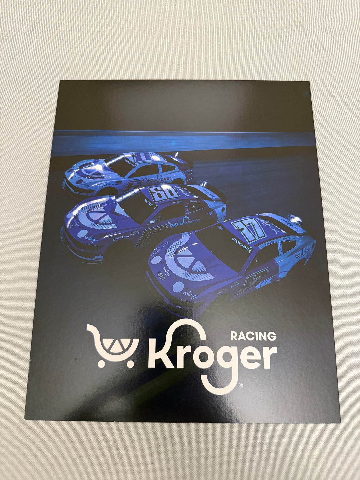 RFK Racing 2025 Kroger Nascar Hero Card