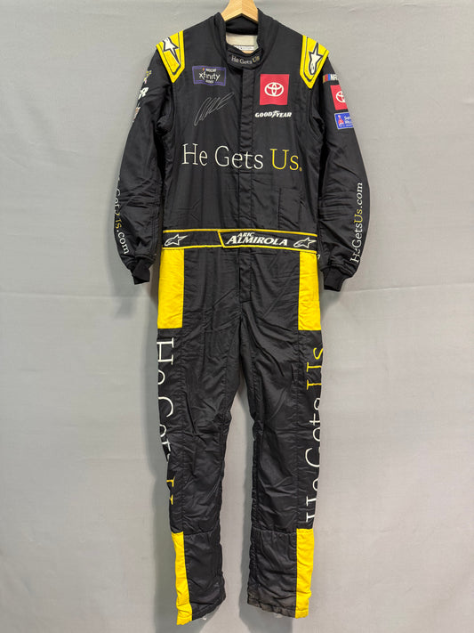 Aric Almirola #19 2024 He Gets Us Nascar Autographed Driver Firesuit