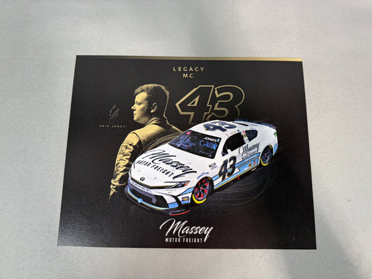 Erik Jones #43 2024 Massey Motor Freight Nascar Hero Card