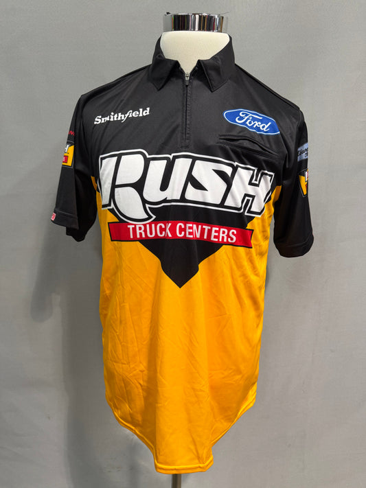 Aric Almirola #10 2022 Rush Truck Centers Nascar Crew Shirt Size Small