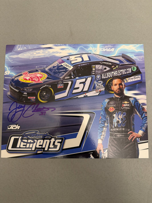 Jeremy Clements #51 2022 All Southern Electric Autographed Nascar Hero Card