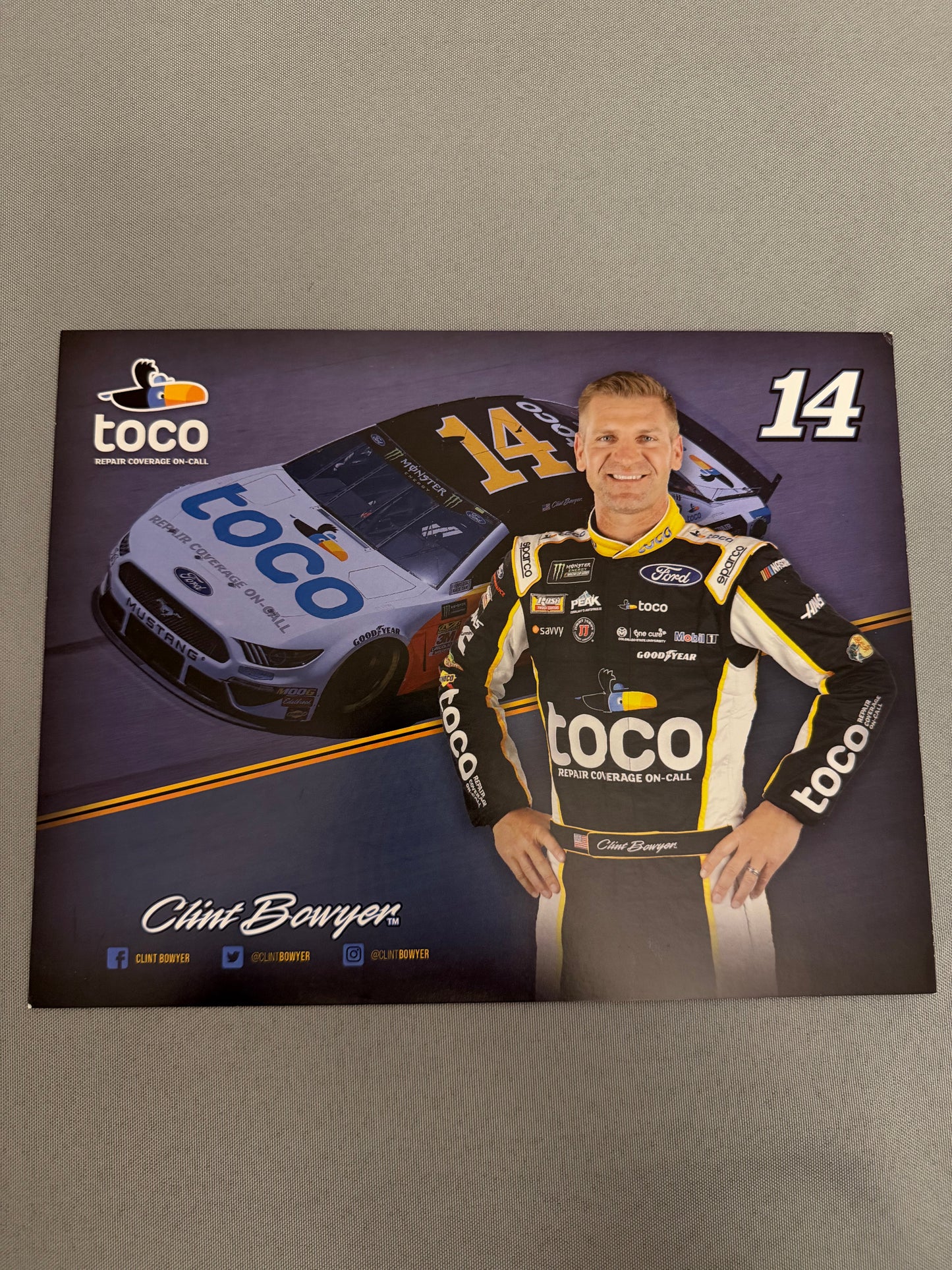 Clint Bowyer #14 Toco Repair Coverage Hero Card