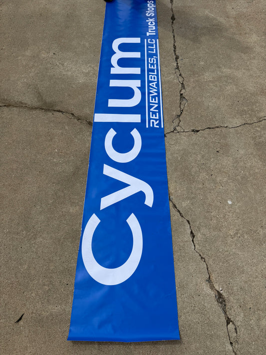 Jake Drew #61 Cyclum Nascar Pit Box Riser Banner