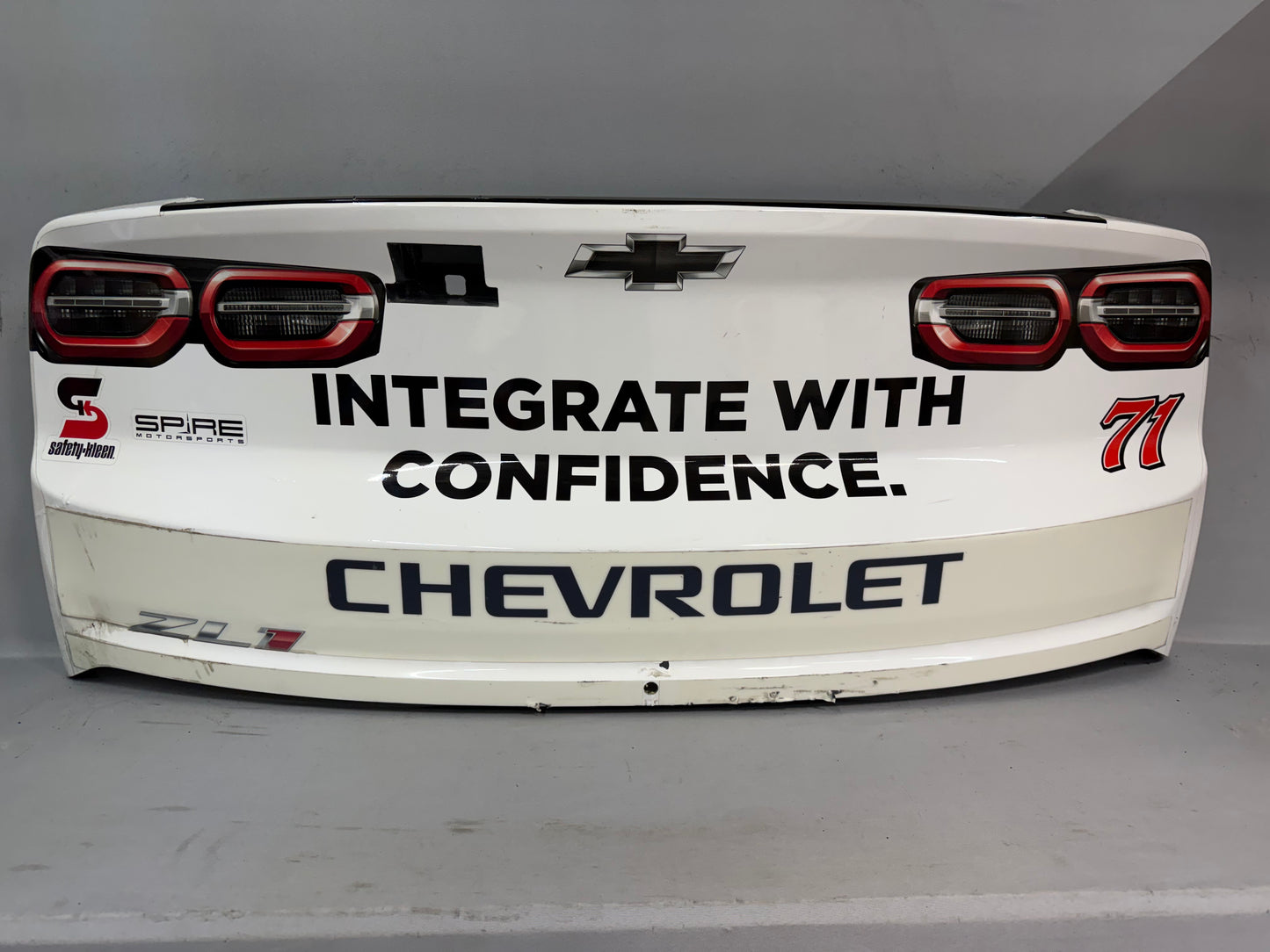 Michael McDowell #71 2025 Talladega Raymond Nascar Rear Bumper