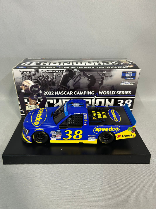 Zane Smith #38 2022 Autographed Speedco Champion Nascar Diecast