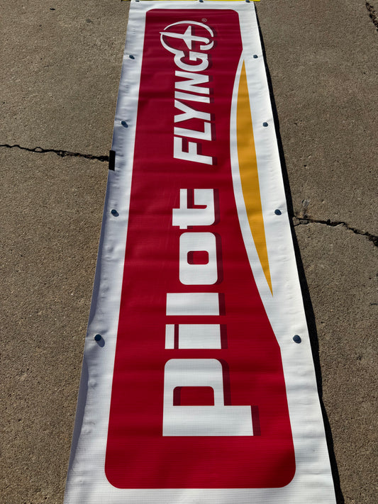 Sammy Smith #7 2024 Wilkesboro Pilot Flying J Nascar Pit Box Riser Banner