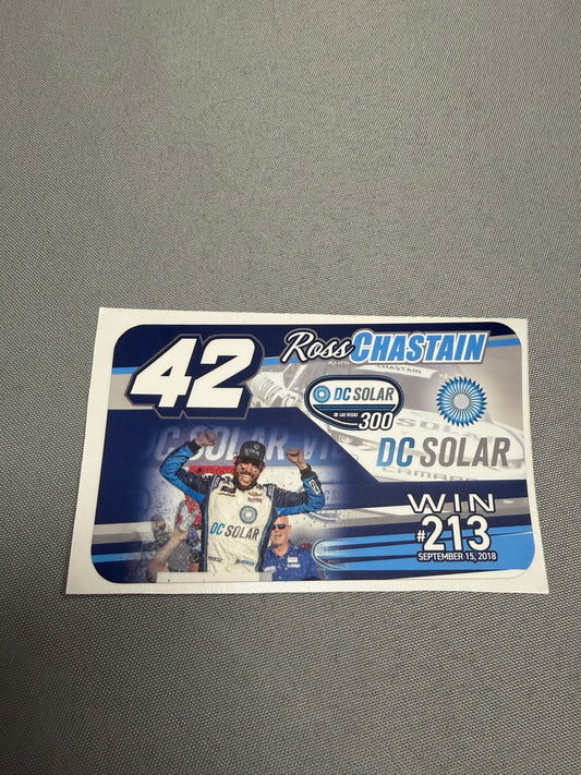 Ross Chastain #42 2018 Las Vegas Win Team Issued Decal