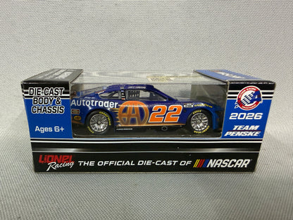Joey Logano #22 2026 Autotrader Nascar 1/64 Diecast