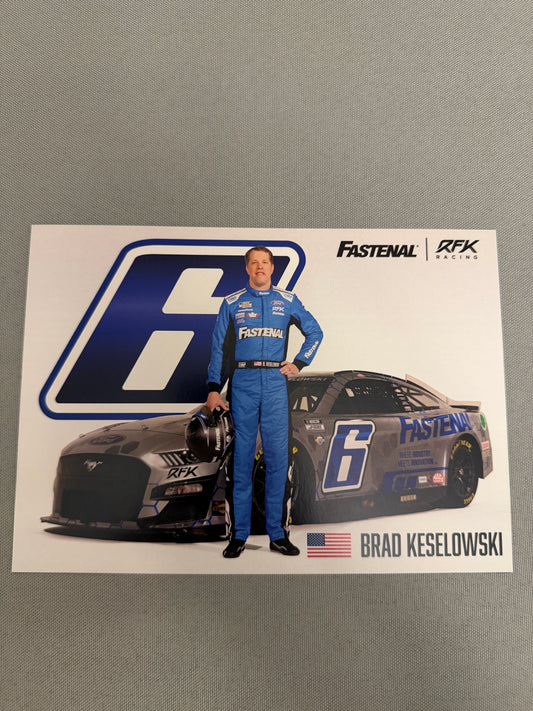 Brad Keselowski #6 2023 Fastenal Nascar Hero Card