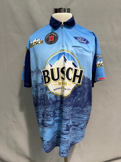 Kevin Harvick #4 Busch Beer Nascar Crew Shirt Size XL