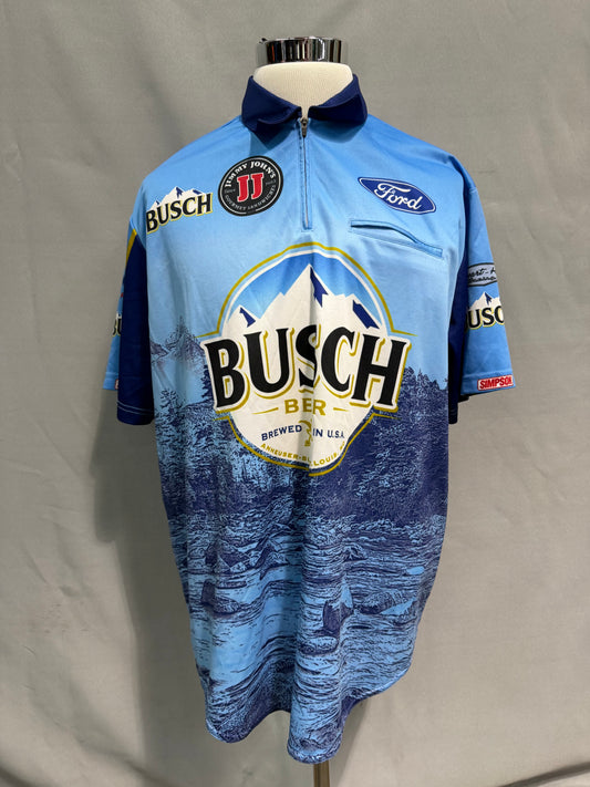Kevin Harvick #4 Busch Beer Nascar Crew Shirt Size XL