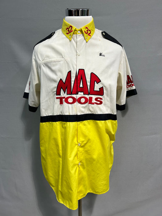 Dale Jarrett #32 Mac Tools Nascar Pit Crew Shirt Size XL