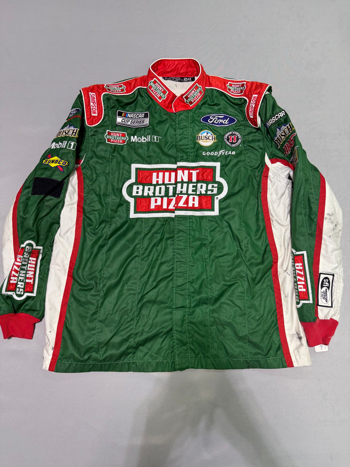 Kevin Harvick #4 Hunt Brothers Pizza Nascar 2 Piece Crew Firesuit C-50 W-34 L-34
