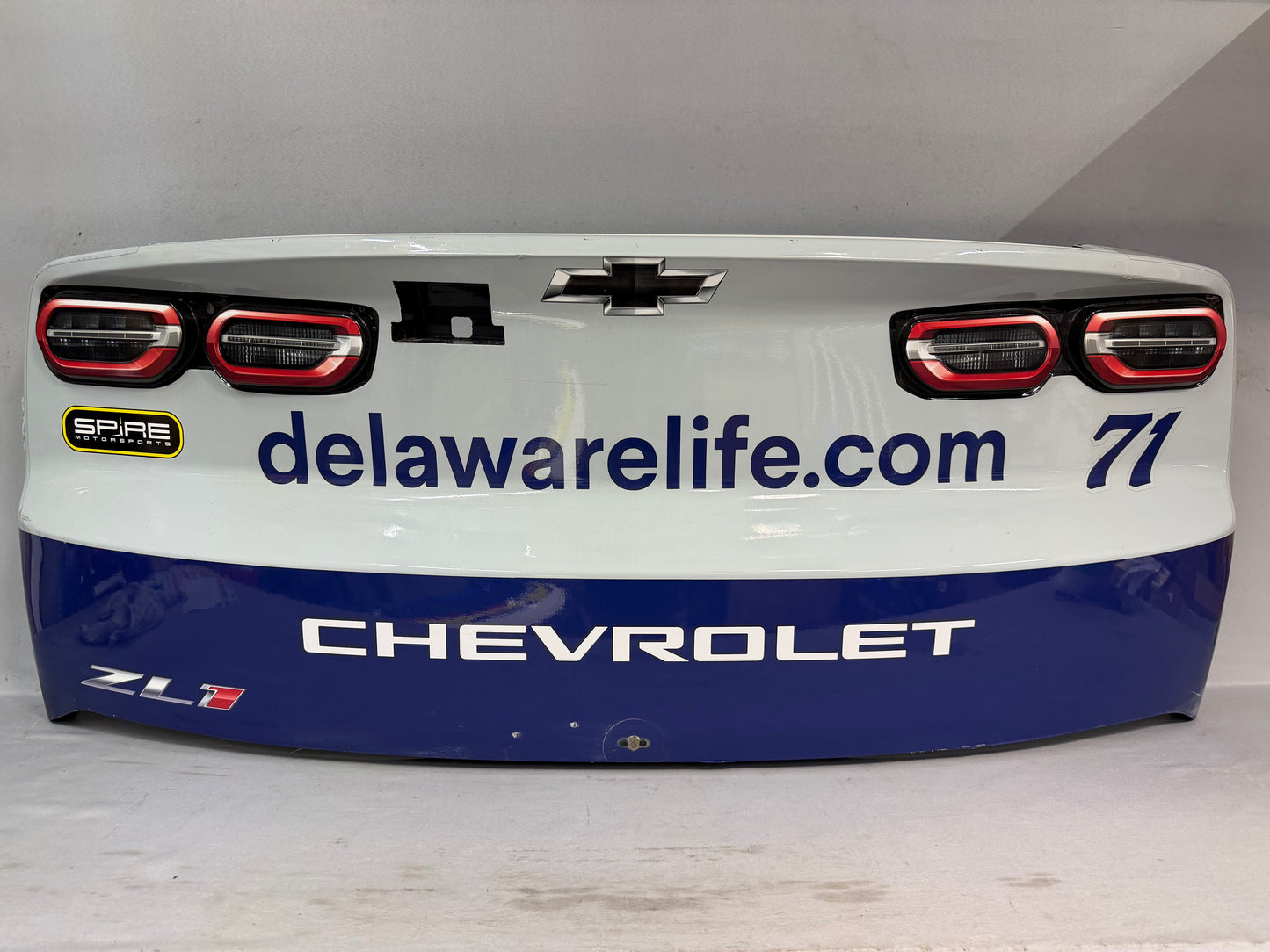 Michael McDowell #71 2026 Chicagoland Delaware Life Nascar Rear Bumper