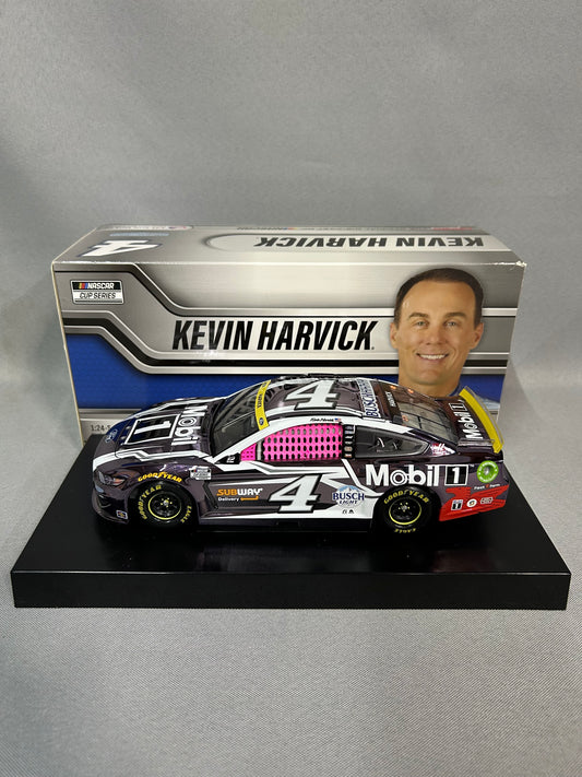 Kevin Harvick #4 2021 Autographed Mobil 1 Fan Vote Color Chrome Din 4 Door # Nascar Diecast