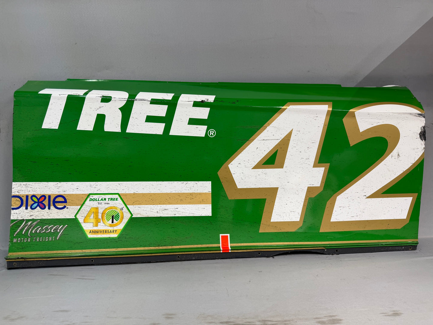 John Hunter Nemechek #42 2026 Darlington 1 Dollar Tree Nascar Door Panel