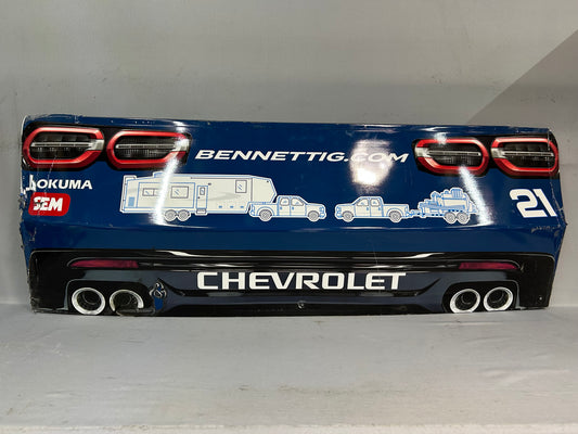 Austin Hill #21 2025 Indianapolis Bennett Transportation Nascar Rear Bumper