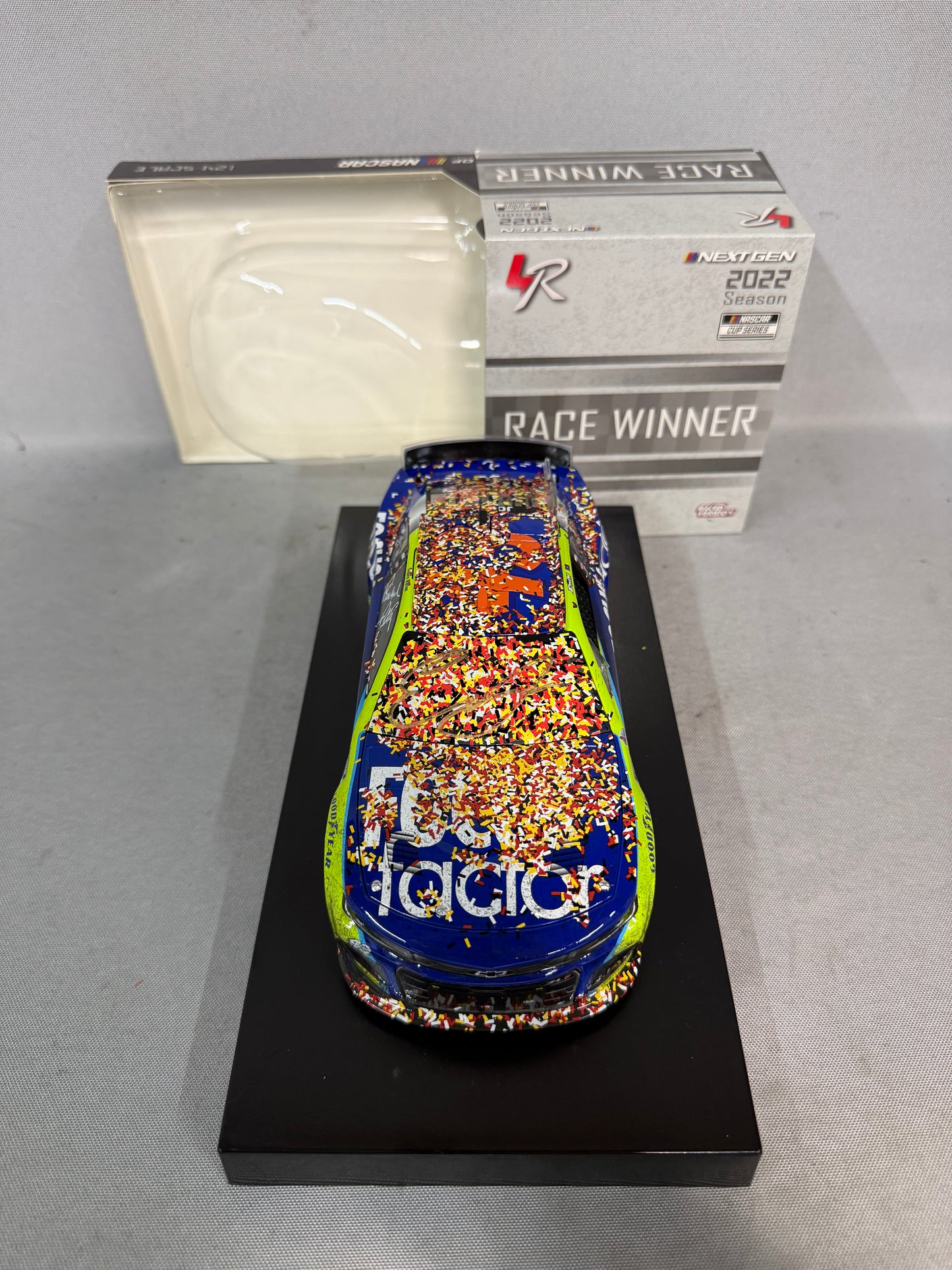 Erik Jones #43 2022 Darlington Win Focus Factor Nascar Dual Autographed Diecast