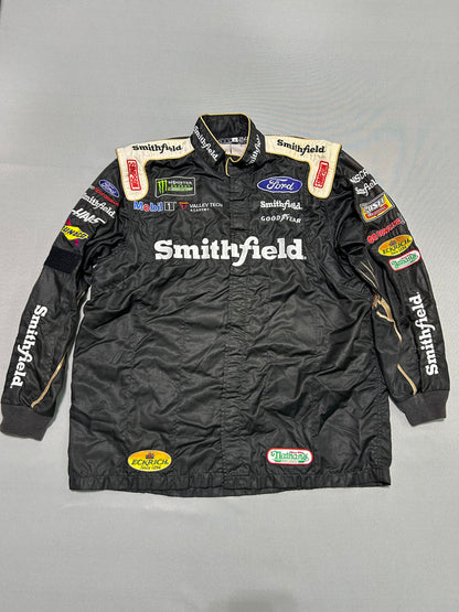 Aric Almirola #10 Smithfield Nascar 2 Piece Crew Firesuit C-46 W-34 L-28