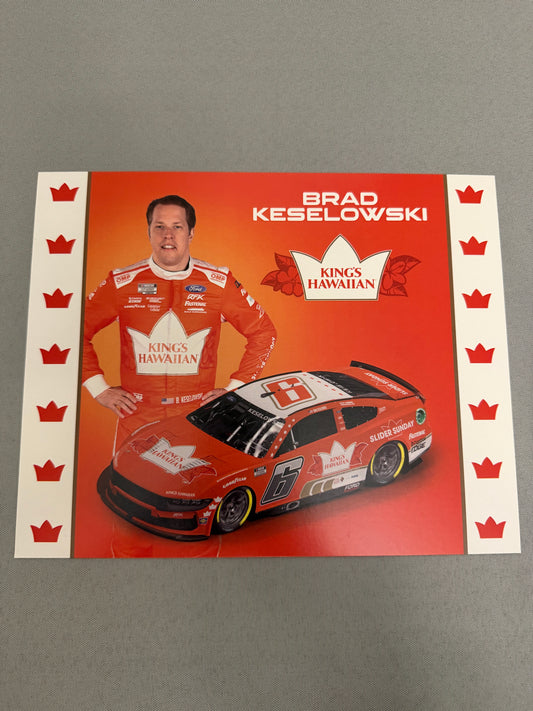 Brad Keselowski #6 2024 Kings Hawaiian Nascar Hero Card