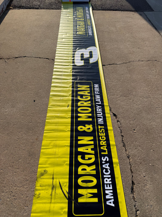 Austin Dillon #3 2025 Morgan & Morgan Nascar Pit Wall Banner