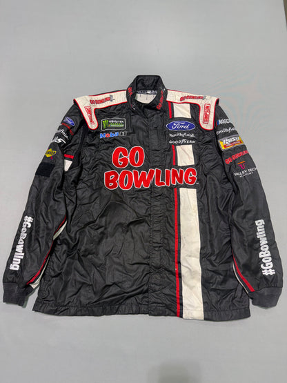 Aric Almirola #10 2018 Go Bowling Nascar 2 Piece Crew Firesuit C-52 W-32 L-34