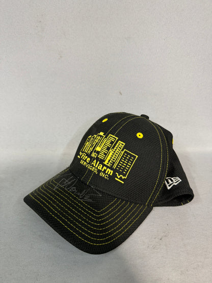 John Hunter Nemechek #8 Fire Alarm Services Nascar Dual Autographed Team Issued Hat