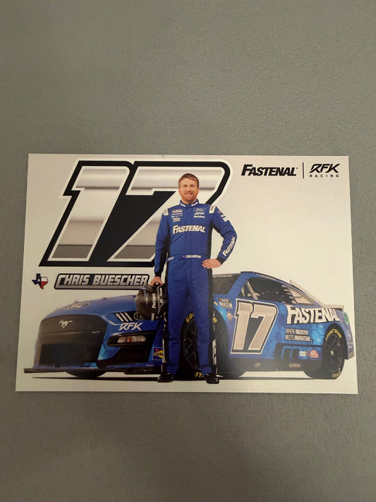 Chris Buescher #17 2023 Fastenal Nascar Hero Card