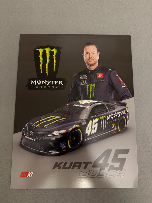 Kurt Busch #45 2022 Monster Energy Nascar Hero Card