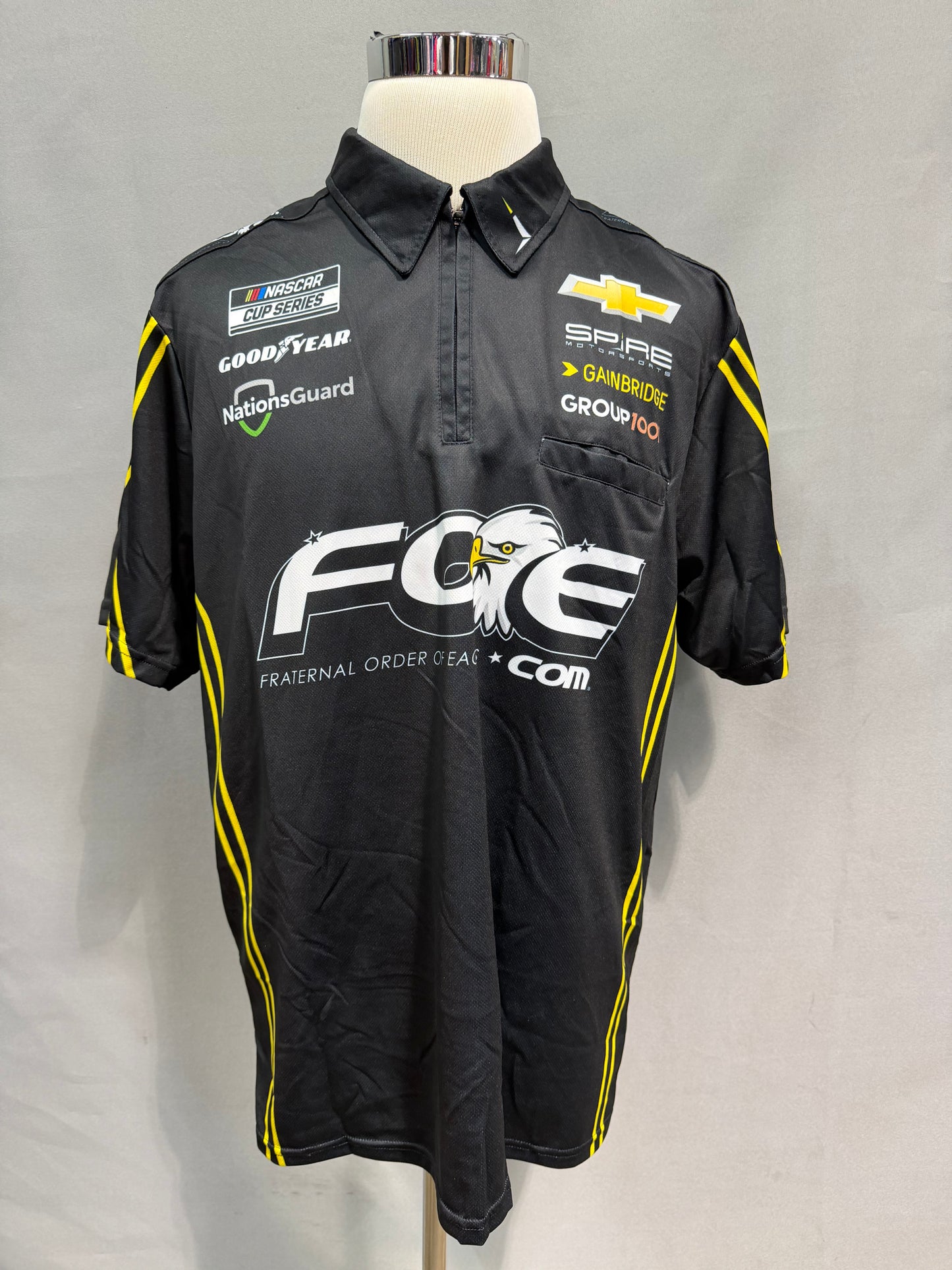 Justin Haley #7 2025 Fraternal Order of Eagles Nascar Crew Shirt Size XL