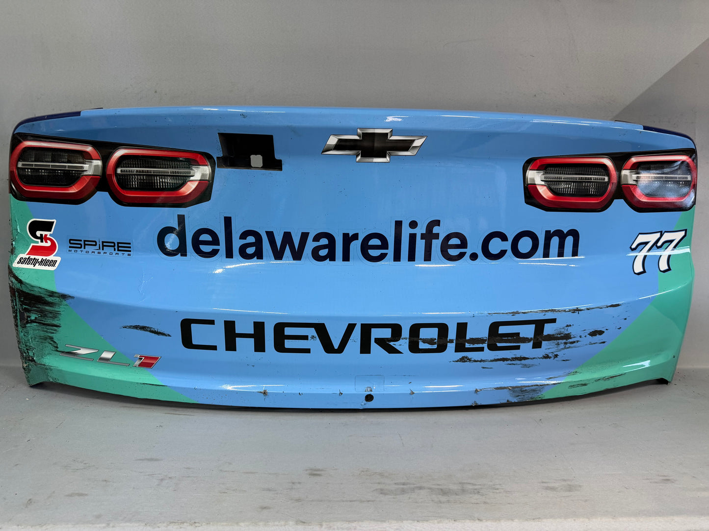 Carson Hocevar #77 2025 Phoenix Delaware Life Nascar Rear Bumper