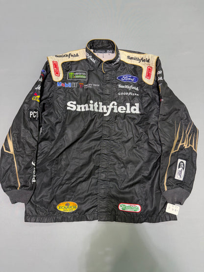 Aric Almirola #10 Smithfield Nascar 2 Piece Crew Firesuit C-44 W-34 L-30
